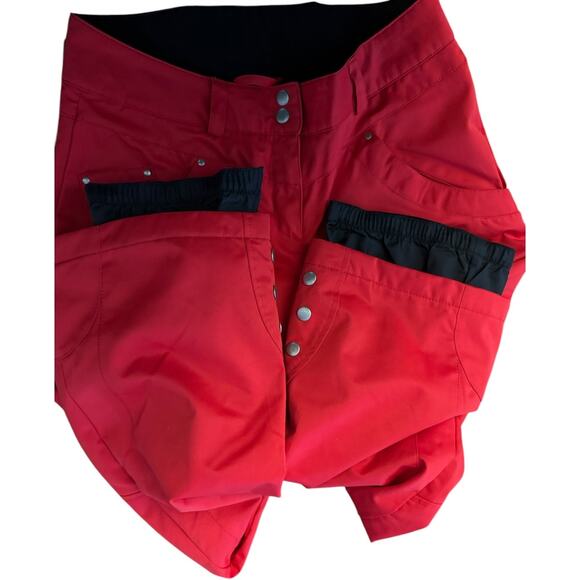 Obermeyer Red Ladies ski snowboard pants Winter Wear style 15110 size 8 - Picture 11 of 16